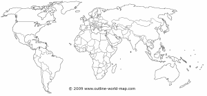 political map of world